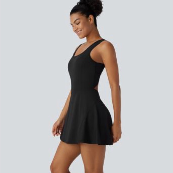 HALARA Other - NWT HALARA Softly Zero Eezy Peezy Tennis Dress (w/ pull down shorts!)